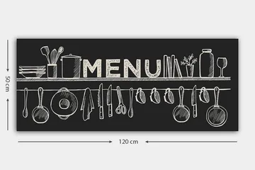 Canvastavla YTY Food & Beverage Flerfärgad - 120x50 cm - Inredning - Tavlor & posters - Canvastavla