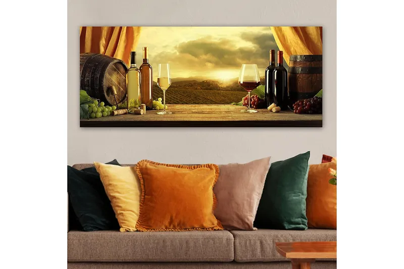 Canvastavla YTY Food & Beverage Flerfärgad - 120x50 cm - Inredning - Tavlor & posters - Canvastavla
