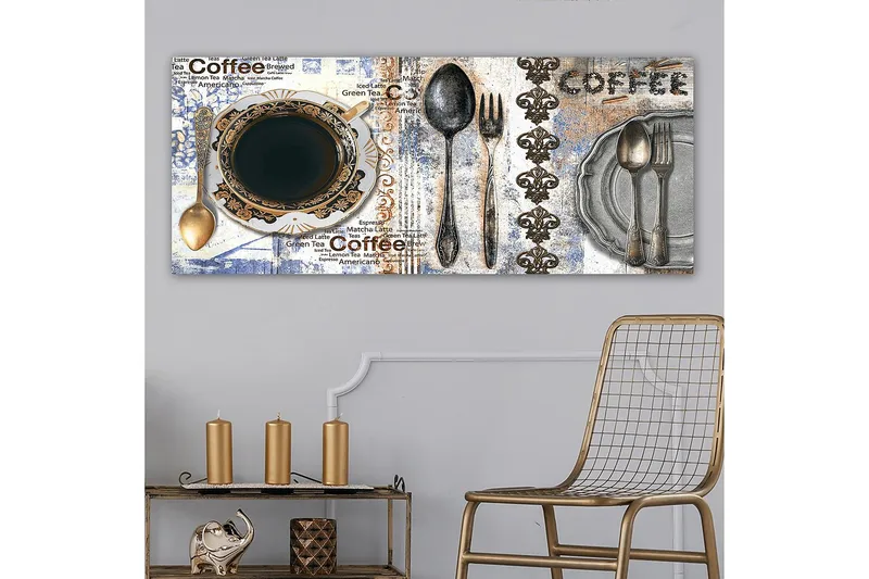 Canvastavla YTY Food & Beverage Flerfärgad - 120x50 cm - Inredning - Tavlor & posters - Canvastavla