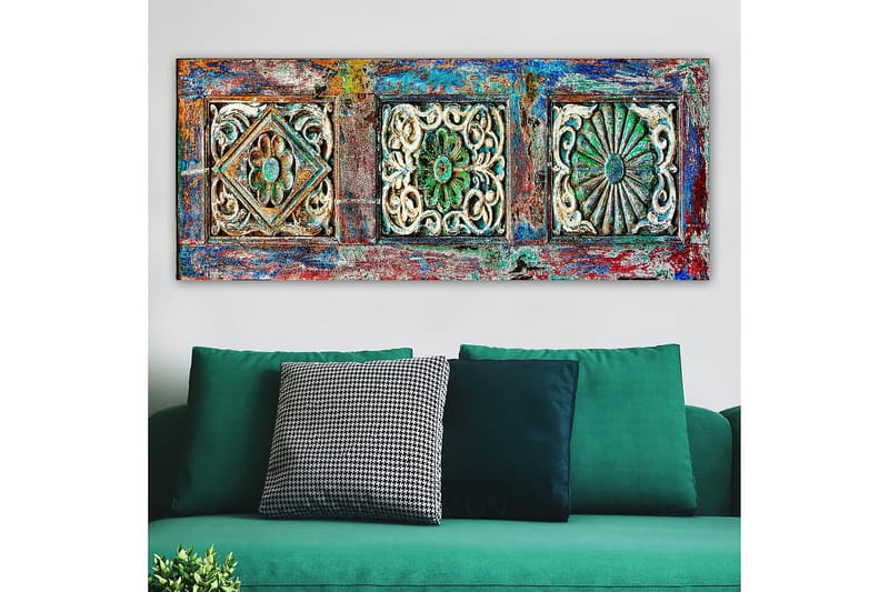 Canvastavla YTY Geometric Flerfärgad - 120x50 cm - Inredning - Tavlor & posters - Canvastavla