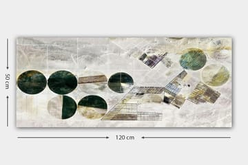 Canvastavla YTY Geometric Flerfärgad - 120x50 cm - Inredning - Tavlor & posters - Canvastavla