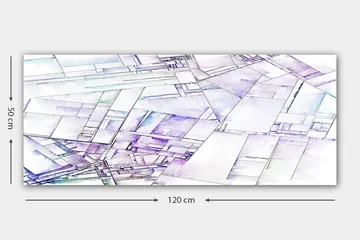 Canvastavla YTY Geometric Flerfärgad - 120x50 cm - Inredning - Tavlor & posters - Canvastavla