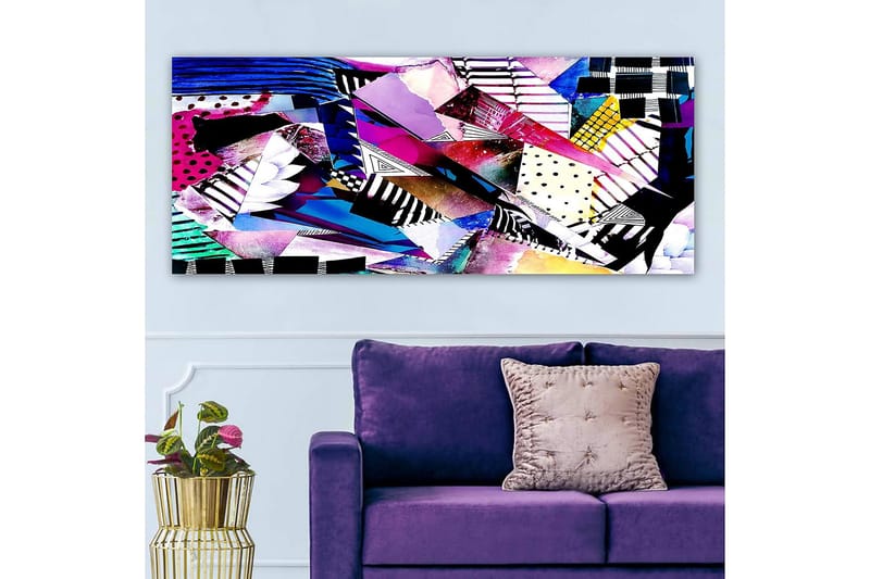 Canvastavla YTY Geometric Flerfärgad - 120x50 cm - Inredning - Tavlor & posters - Canvastavla