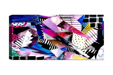 Canvastavla YTY Geometric Flerfärgad - 120x50 cm - Inredning - Tavlor & posters - Canvastavla
