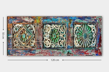 Canvastavla YTY Geometric Flerfärgad - 120x50 cm - Inredning - Tavlor & posters - Canvastavla