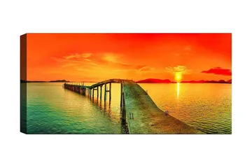 Canvastavla YTY Landscape & Nature Flerfärgad - 120x50 cm - Inredning - Tavlor & posters - Canvastavla