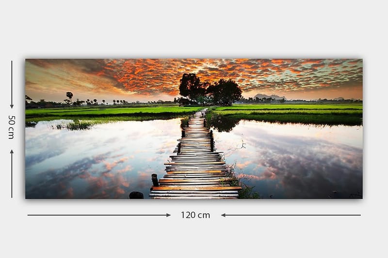 Canvastavla YTY Landscape & Nature Flerfärgad - 120x50 cm - Inredning - Tavlor & posters - Canvastavla