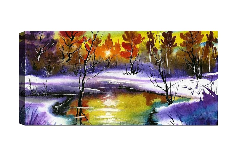 Canvastavla YTY Landscape & Nature Flerfärgad - 120x50 cm - Inredning - Tavlor & posters - Canvastavla