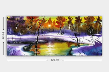 Canvastavla YTY Landscape & Nature Flerfärgad - 120x50 cm - Inredning - Tavlor & posters - Canvastavla