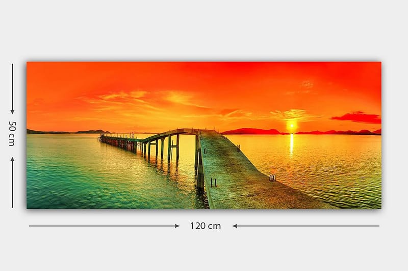Canvastavla YTY Landscape & Nature Flerfärgad - 120x50 cm - Inredning - Tavlor & posters - Canvastavla