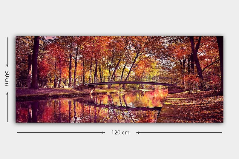 Canvastavla YTY Landscape & Nature Flerfärgad - 120x50 cm - Inredning - Tavlor & posters - Canvastavla