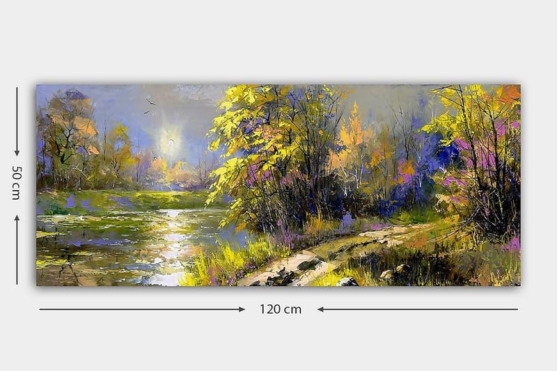 Canvastavla YTY Landscape & Nature Flerfärgad - 120x50 cm - Inredning - Tavlor & posters - Canvastavla