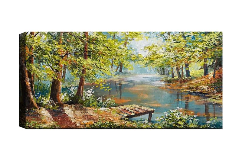 Canvastavla YTY Landscape & Nature Flerfärgad - 120x50 cm - Canvastavla