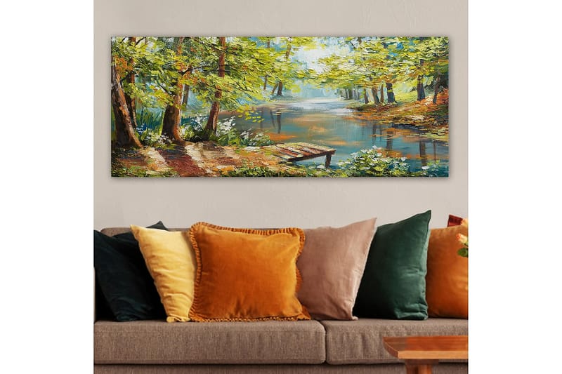 Canvastavla YTY Landscape & Nature Flerfärgad - 120x50 cm - Canvastavla