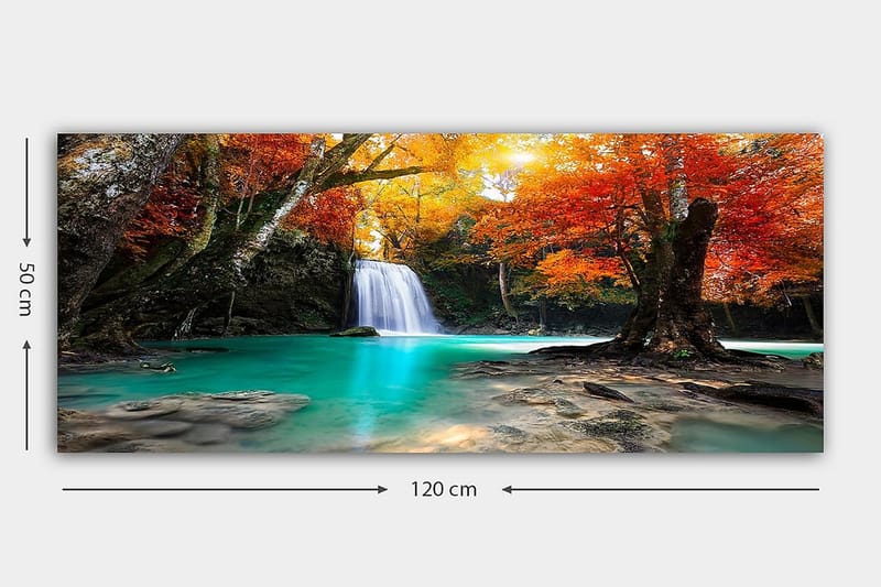 Canvastavla YTY Landscape & Nature Flerfärgad - 120x50 cm - Inredning - Tavlor & posters - Canvastavla