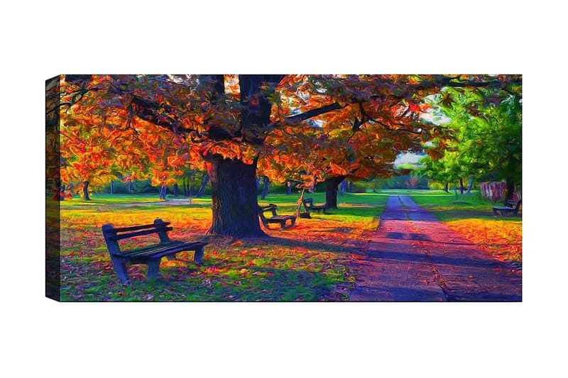 Canvastavla YTY Landscape & Nature Flerfärgad - 120x50 cm - Inredning - Tavlor & posters - Canvastavla