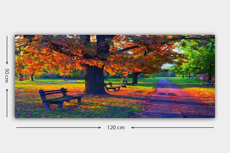 Canvastavla YTY Landscape & Nature Flerfärgad - 120x50 cm - Inredning - Tavlor & posters - Canvastavla