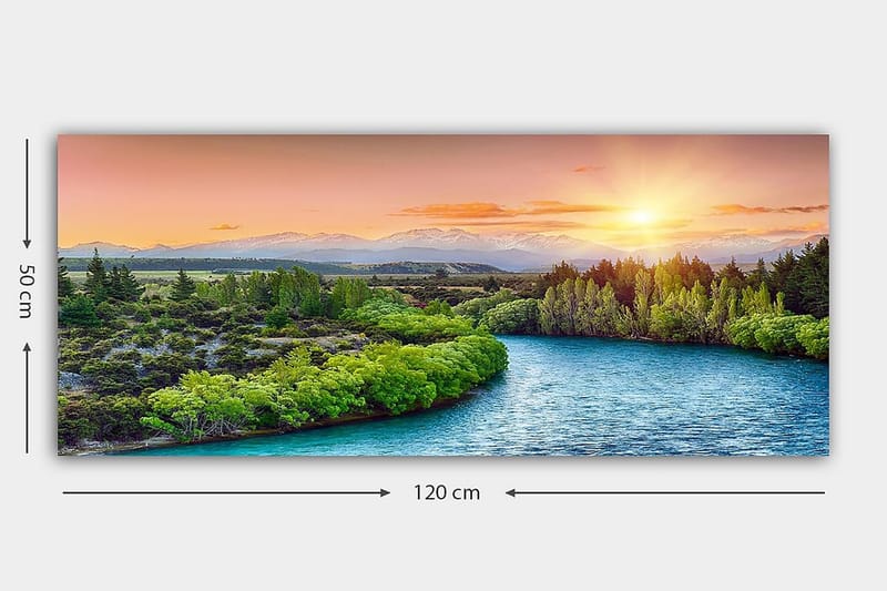 Canvastavla YTY Landscape & Nature Flerfärgad - 120x50 cm - Inredning - Tavlor & posters - Canvastavla