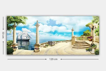 Canvastavla YTY Landscape & Nature Flerfärgad - 120x50 cm - Inredning - Tavlor & posters - Canvastavla