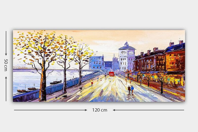 Canvastavla YTY Landscape & Nature Flerfärgad - 120x50 cm - Inredning - Tavlor & posters - Canvastavla