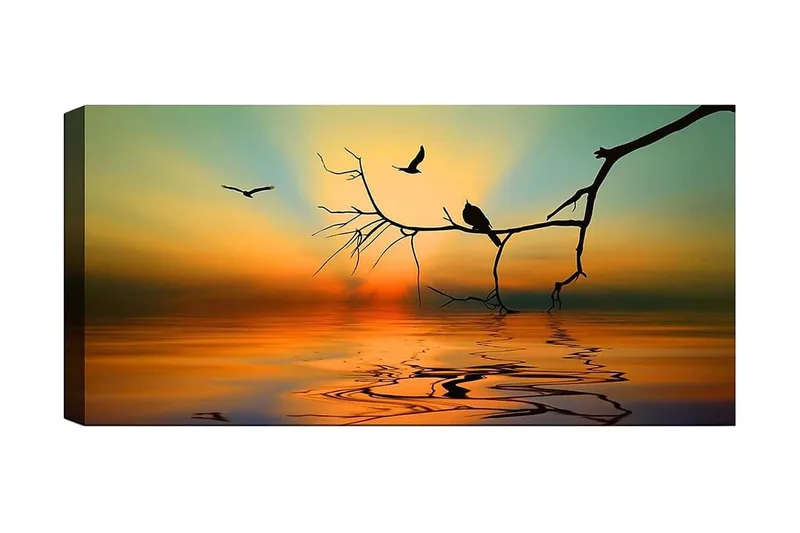 Canvastavla YTY Landscape & Nature Flerfärgad, 120x50 cm