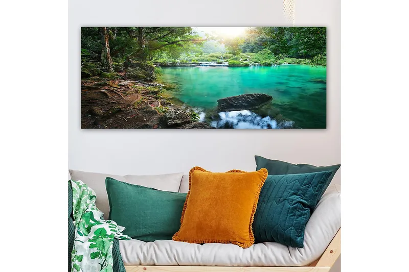 Canvastavla YTY Landscape & Nature Flerfärgad - 120x50 cm - Inredning - Tavlor & posters - Canvastavla