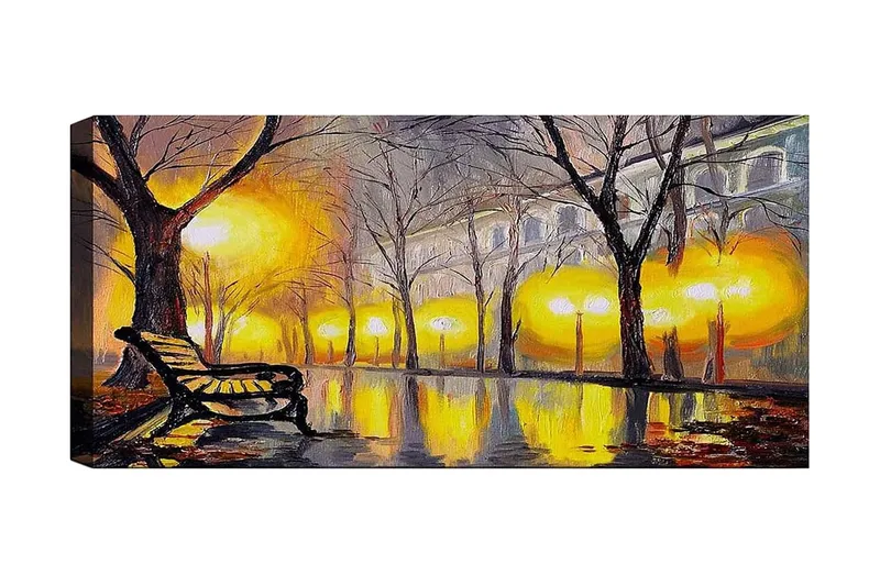Canvastavla YTY Landscape & Nature Flerfärgad, 120x50 cm
