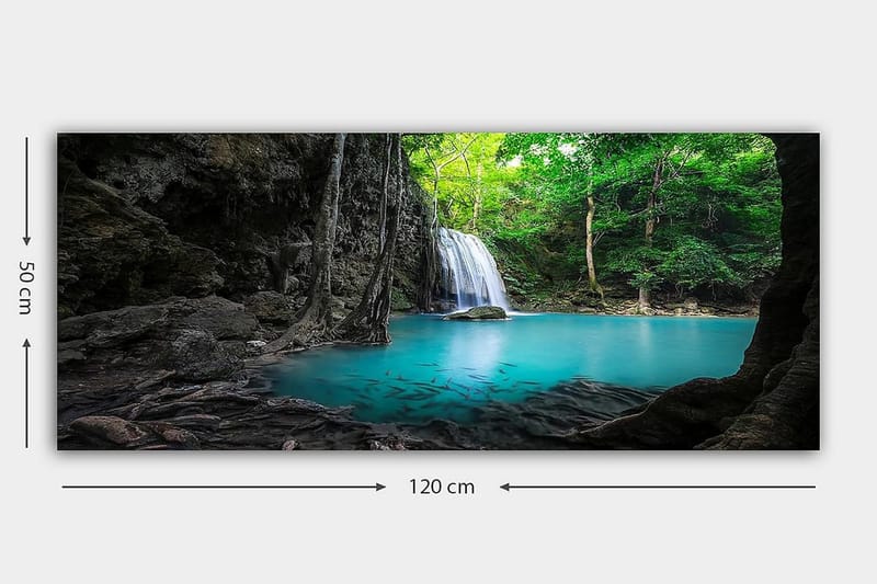 Canvastavla YTY Landscape & Nature Flerfärgad - 120x50 cm - Inredning - Tavlor & posters - Canvastavla