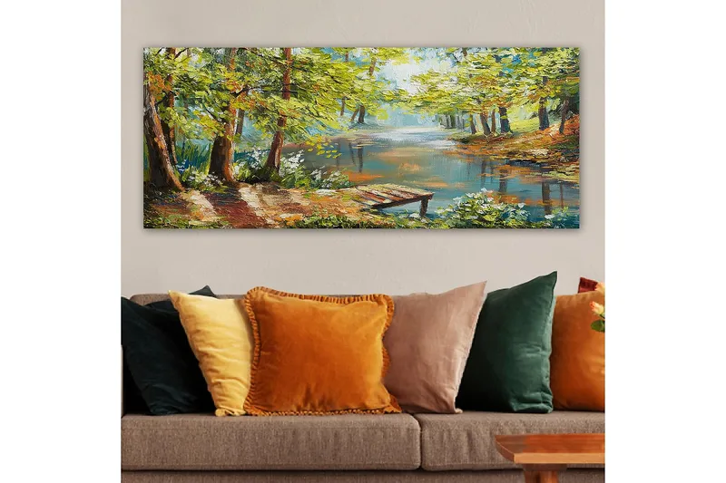 Canvastavla YTY Landscape & Nature Flerfärgad - 120x50 cm - Inredning - Tavlor & posters - Canvastavla