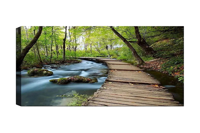 Canvastavla YTY Landscape & Nature Flerfärgad, 120x50 cm