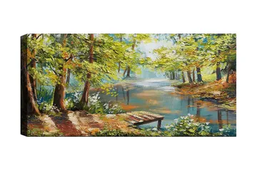 Canvastavla YTY Landscape & Nature Flerfärgad - 120x50 cm - Inredning - Tavlor & posters - Canvastavla