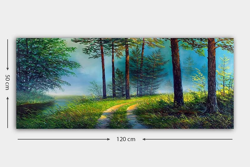 Canvastavla YTY Landscape & Nature Flerfärgad - 120x50 cm - Inredning - Tavlor & posters - Canvastavla