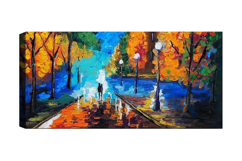 Canvastavla YTY Landscape & Nature Flerfärgad, 120x50 cm