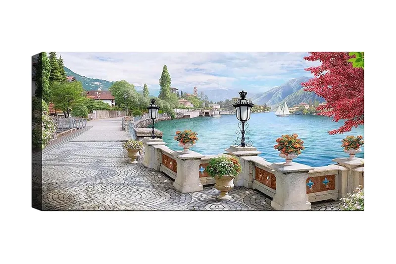 Canvastavla YTY Landscape & Nature Flerfärgad, 120x50 cm