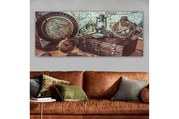 Canvastavla YTY Map Flerfärgad - 120x50 cm - Inredning - Tavlor & posters - Canvastavla