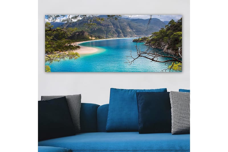 Canvastavla YTY Nautical & Beach Flerfärgad - 120x50 cm - Inredning - Tavlor & posters - Canvastavla