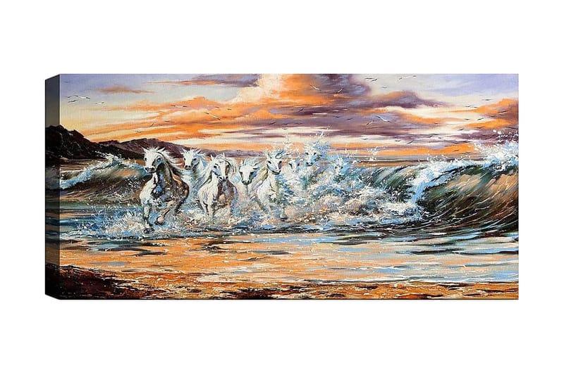 Canvastavla YTY Nautical & Beach Flerfärgad - 120x50 cm - Inredning - Tavlor & posters - Canvastavla