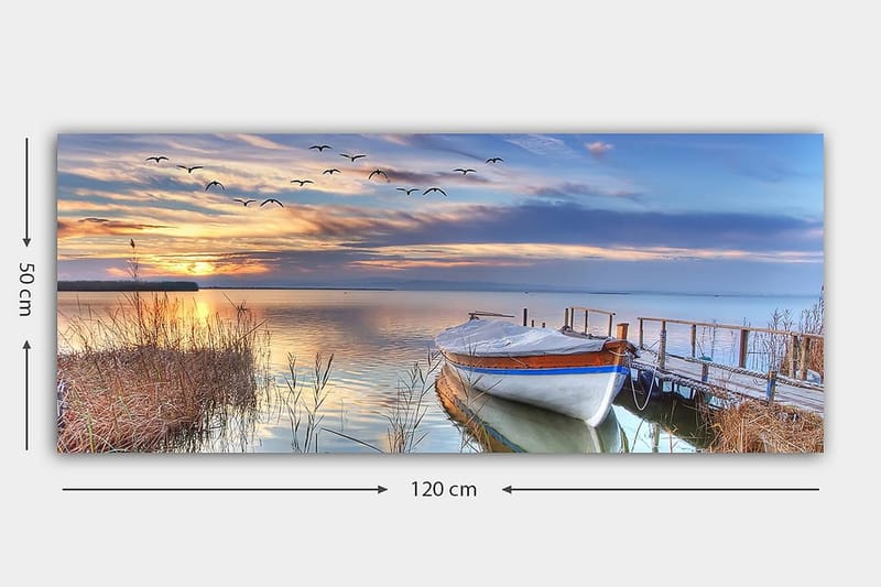 Canvastavla YTY Nautical & Beach Flerfärgad - 120x50 cm - Inredning - Tavlor & posters - Canvastavla