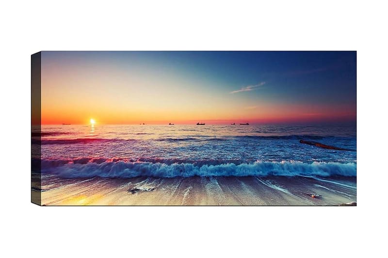 Canvastavla YTY Nautical & Beach Flerfärgad - 120x50 cm - Inredning - Tavlor & posters - Canvastavla