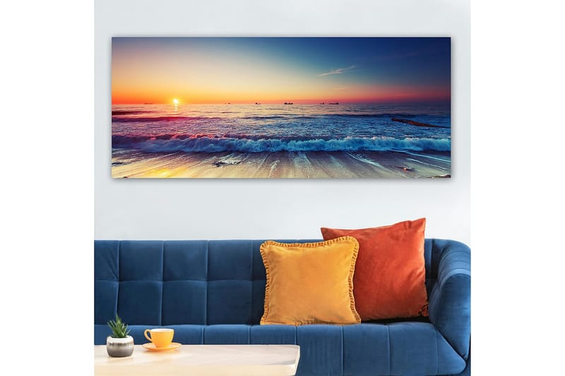 Canvastavla YTY Nautical & Beach Flerfärgad - 120x50 cm - Inredning - Tavlor & posters - Canvastavla