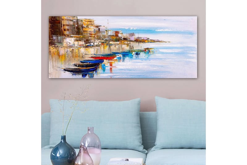 Canvastavla YTY Nautical & Beach Flerfärgad - 120x50 cm - Inredning - Tavlor & posters - Canvastavla