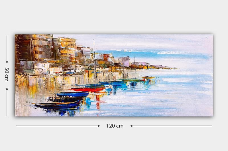 Canvastavla YTY Nautical & Beach Flerfärgad - 120x50 cm - Inredning - Tavlor & posters - Canvastavla