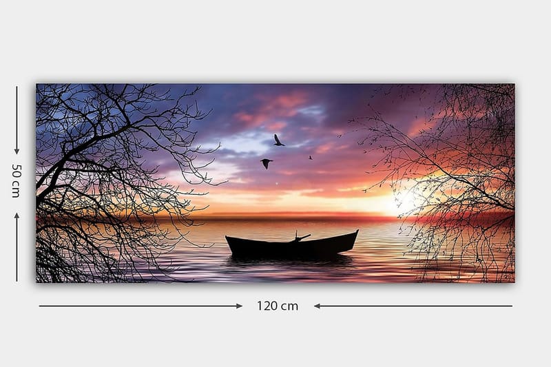 Canvastavla YTY Nautical & Beach Flerfärgad - 120x50 cm - Inredning - Tavlor & posters - Canvastavla