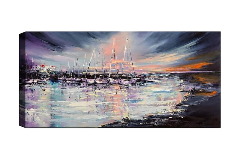 Canvastavla YTY Nautical & Beach Flerfärgad - 120x50 cm - Inredning - Tavlor & posters - Canvastavla