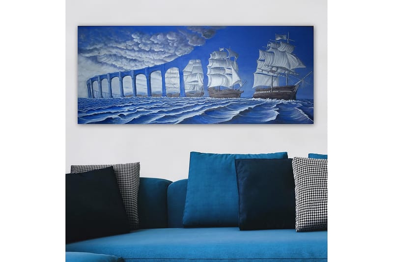 Canvastavla YTY Nautical & Beach Flerfärgad - 120x50 cm - Inredning - Tavlor & posters - Canvastavla
