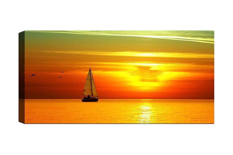 Canvastavla YTY Nautical & Beach Flerfärgad - 120x50 cm - Inredning - Tavlor & posters - Canvastavla
