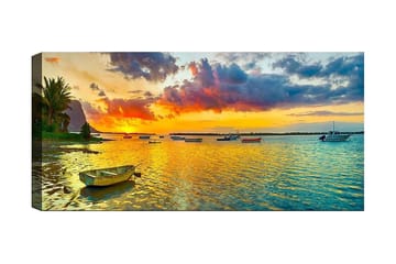 Canvastavla YTY Nautical & Beach Flerfärgad - 120x50 cm - Inredning - Tavlor & posters - Canvastavla