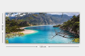 Canvastavla YTY Nautical & Beach Flerfärgad - 120x50 cm - Inredning - Tavlor & posters - Canvastavla