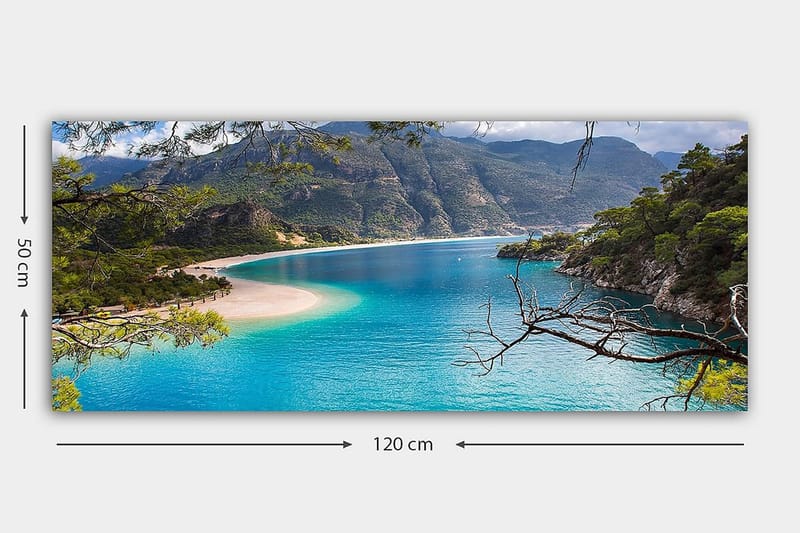 Canvastavla YTY Nautical & Beach Flerfärgad - 120x50 cm - Inredning - Tavlor & posters - Canvastavla