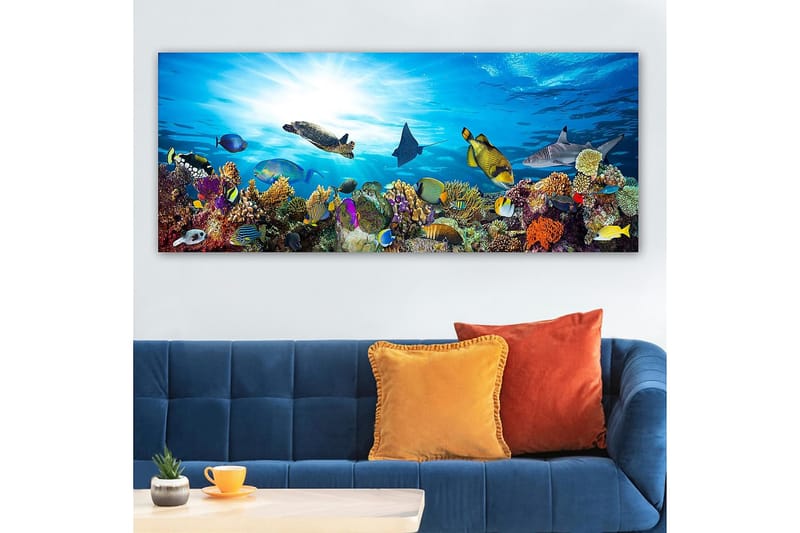 Canvastavla YTY Nautical & Beach Flerfärgad - 120x50 cm - Inredning - Tavlor & posters - Canvastavla